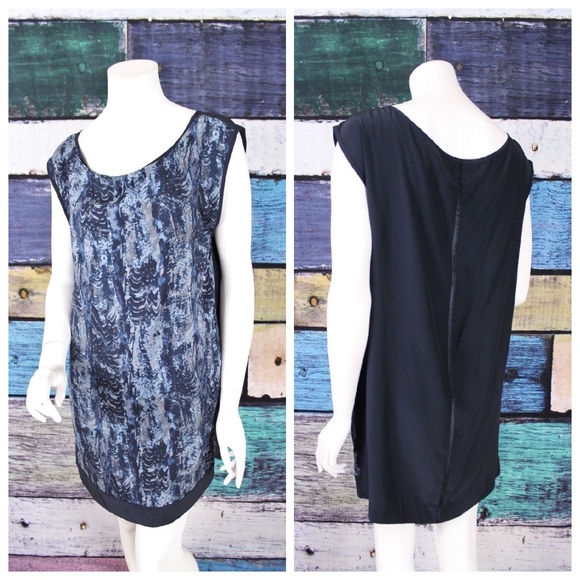 rag & bone Dresses & Skirts - Rag & Bone Blue Abstract Pattern Silk Shift Dress